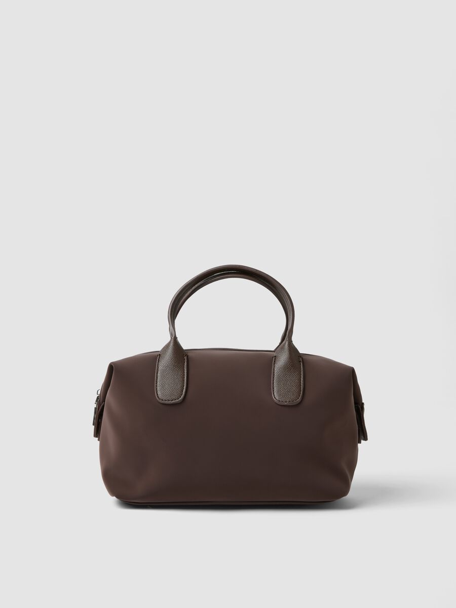 Braune Handtasche mit verstellbarem Schulterriemen_0