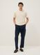 Blaue Cargo-Hose in Leinen-Baumwoll-Mix, Regular Fit_0