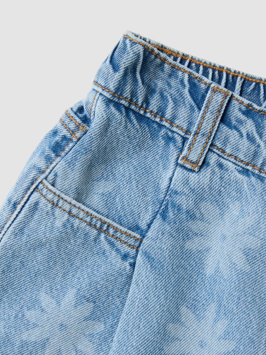 Cal&ccedil;&otilde;es de ganga azul-claro em algod&atilde;o puro_3