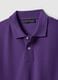 Short-sleeve violet cotton polo shirt regular fit_5