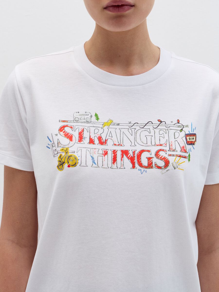 T-shirt in cotone stampa Stranger Things_2