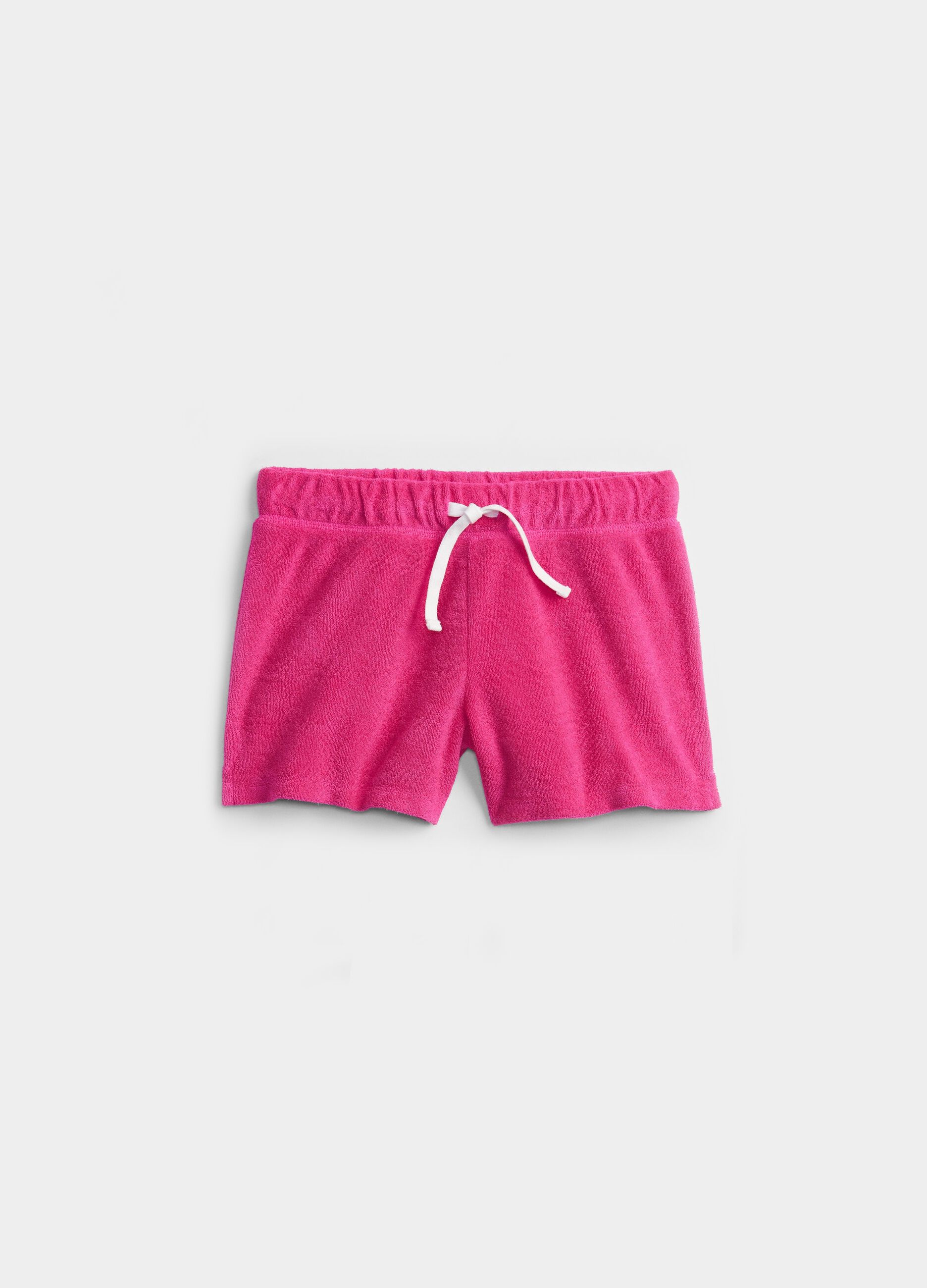 Terry shorts with drawstring