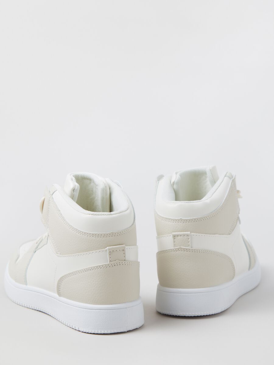 Two-tone high-top sneakers_2