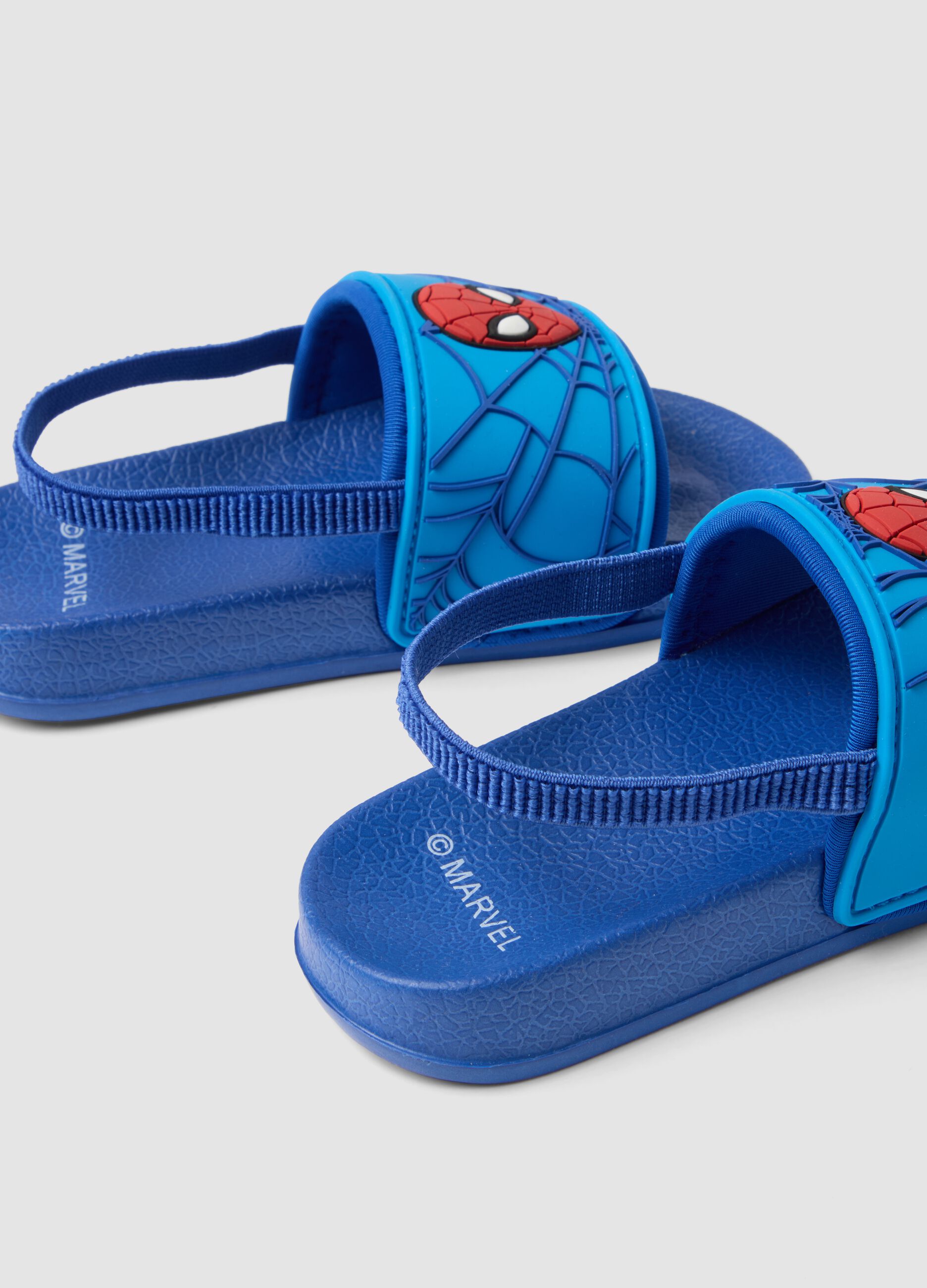 Sea-blue Spider-Man graphic sliders
