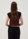 Brown viscose and linen-blend waistcoat, regular fit_3