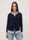 Regular-Fit blauer Cardigan mit Kn&ouml;pfen_0