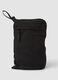 Black foldable travel bag with shoulder strap and zipped pockets_1
