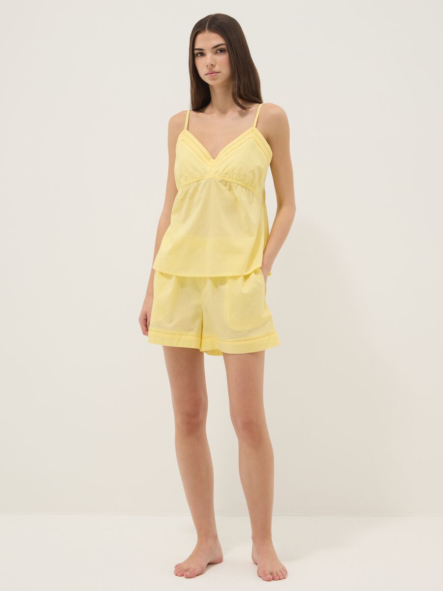 Yellow organic cotton pyjamas_0