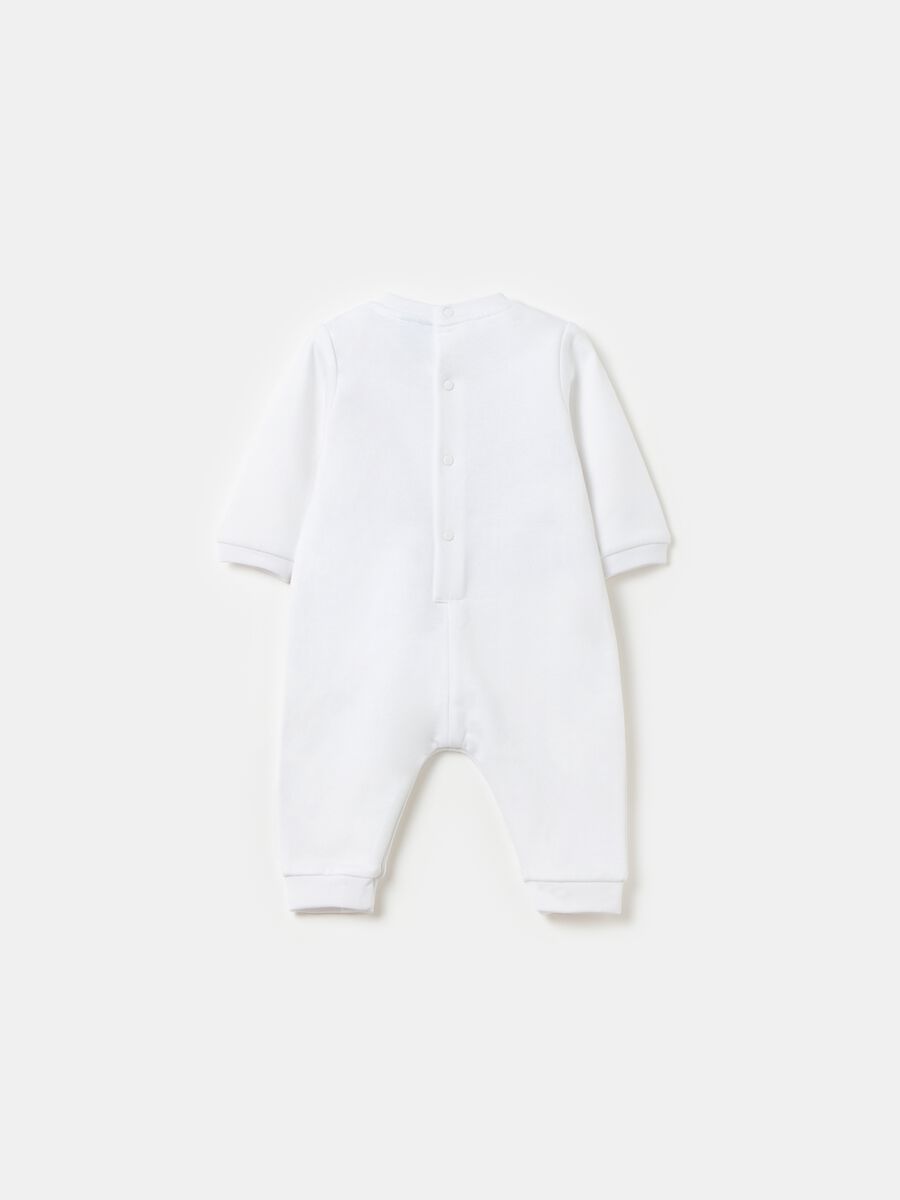 Organic cotton onesie with Lucky and Thumper embroidery_1