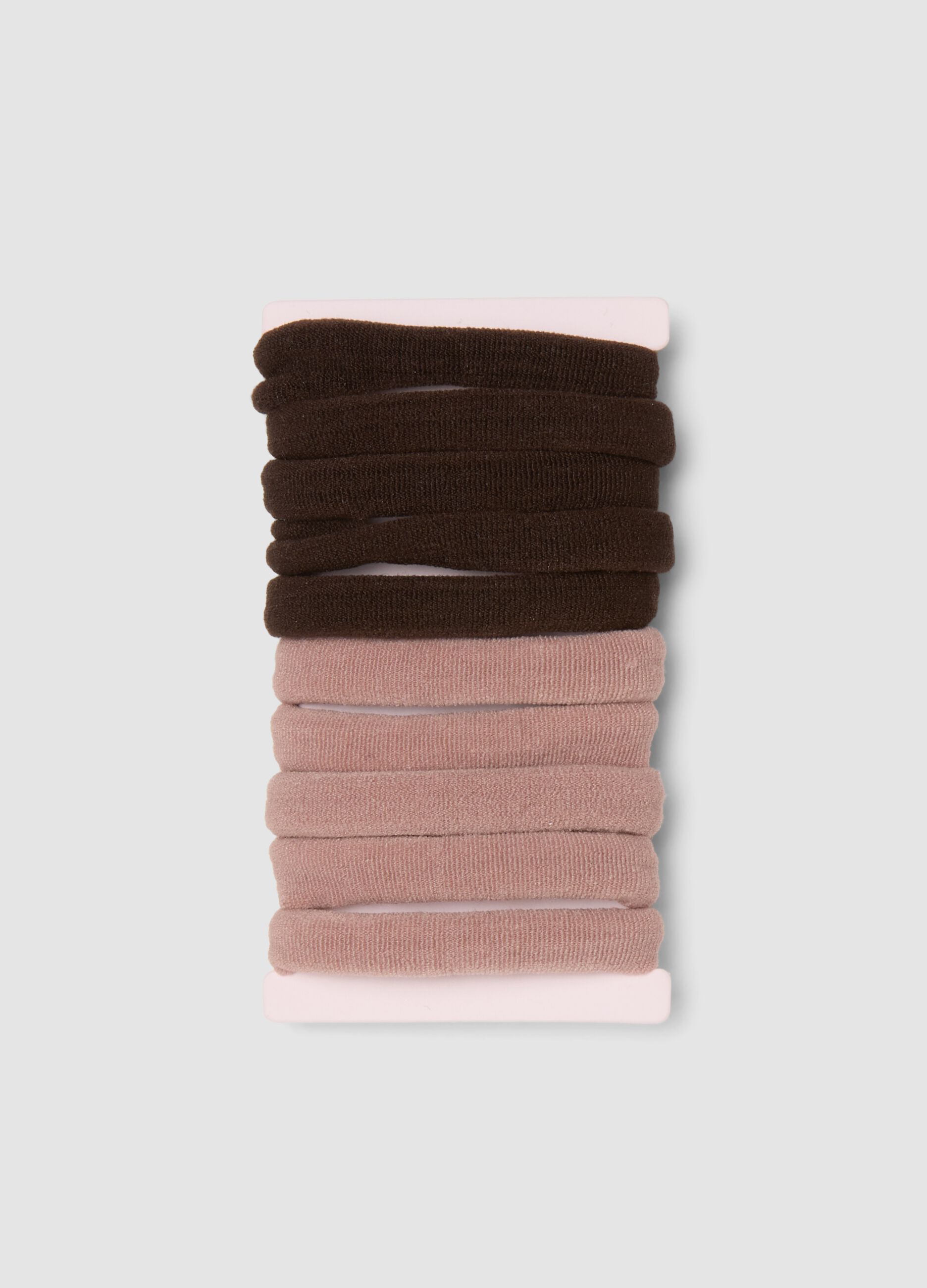 SINCERELY HAIR El&aacute;sticos sem costuras (pack de 10) Malva-Castanho
