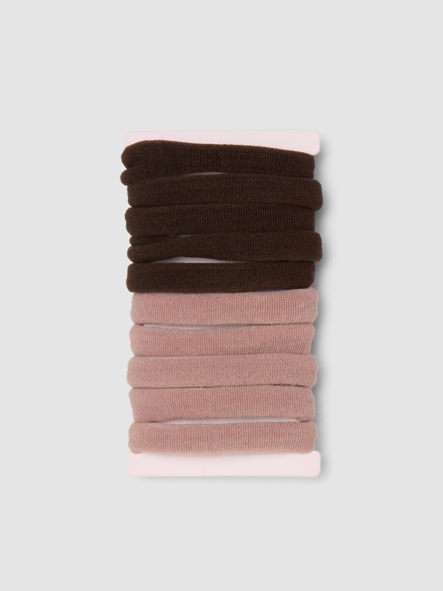 SINCERELY HAIR &Eacute;lastiques sans couture (lot de 10) Mauve-Brun_1
