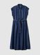 Vestido azul em lyocell puro, ajuste regular_4
