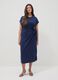 Blue stretch-cotton midi dress_1