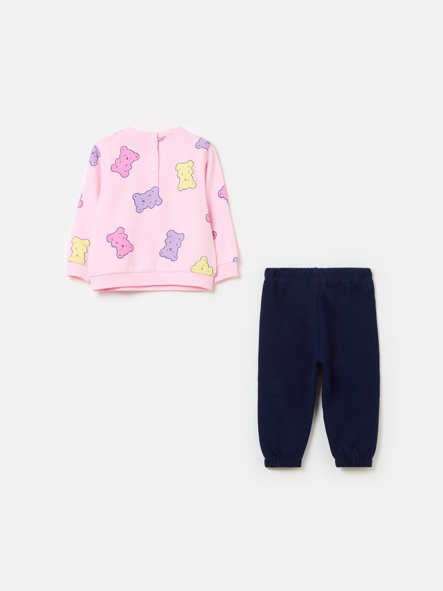 French terry jogging set with print_1