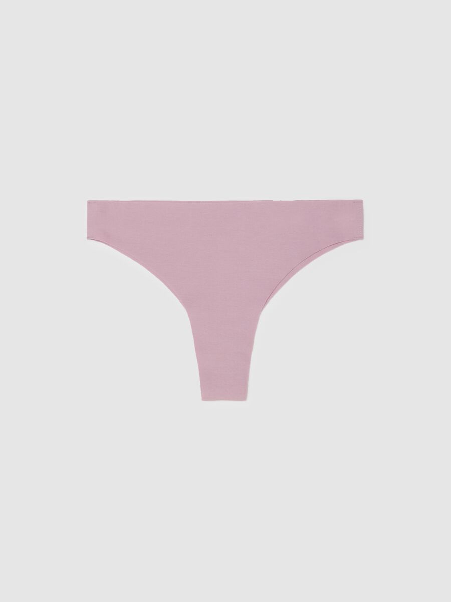 Regular Fit Pink Stretch Cotton Bikini Briefs_0