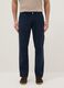 Casual blue linen-cotton blend trousers, regular fit_2