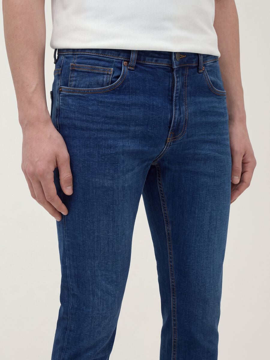 Blue stretch-cotton denim skinny-fit jeans_3