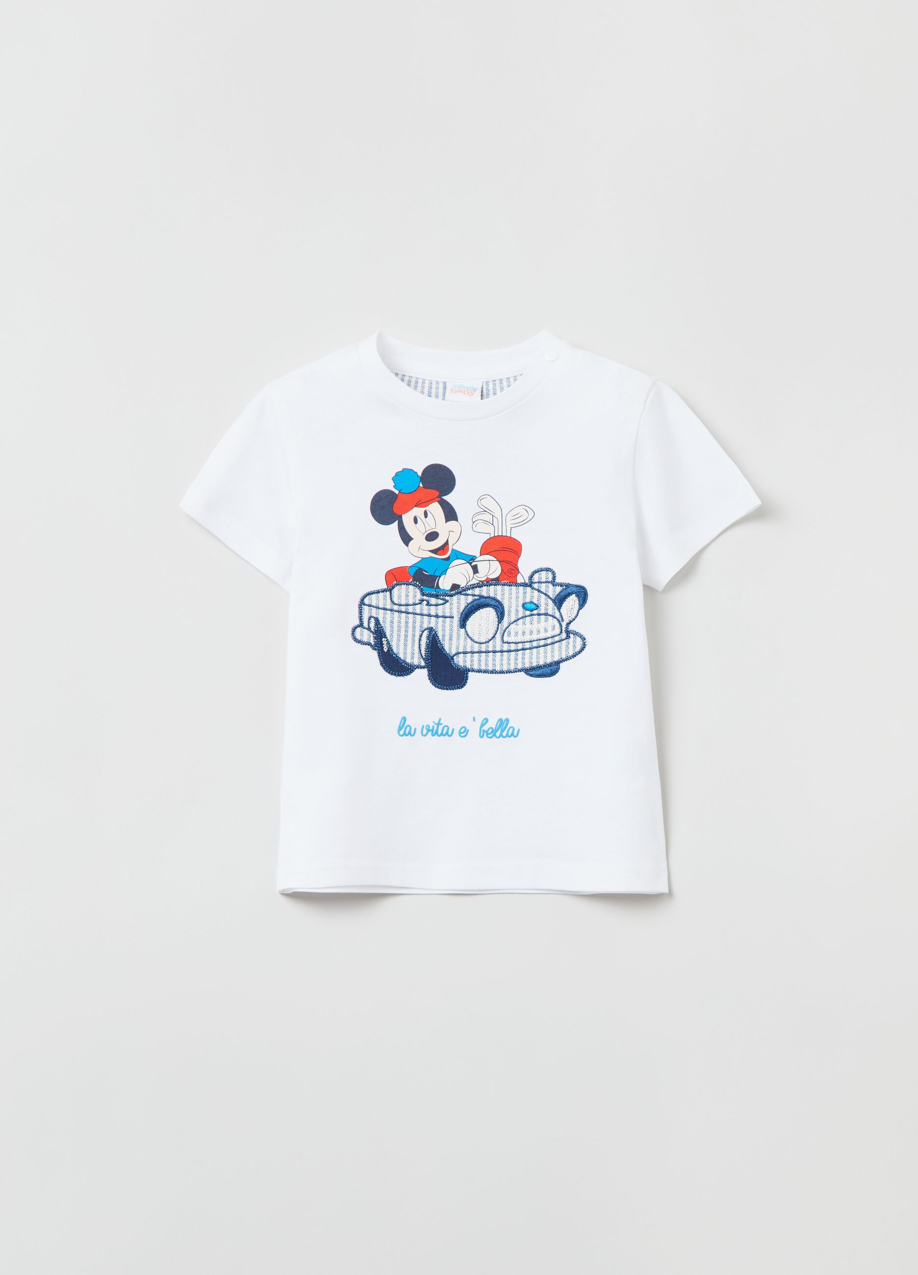 T-shirt con stampa Disney Baby Topolino