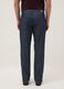 Blue stretch cotton trousers with five pockets_2