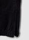 Pantaloni neri in cotone elasticizzato con fondo elasticizzato per bambino_8