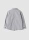 Camicia grigia a coste con zip e colletto classico over fit_1