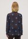 Blue and brown blouse with bow and all-over print, regular fit_3