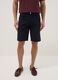 Blue regular-fit pure cotton Bermuda shorts_1