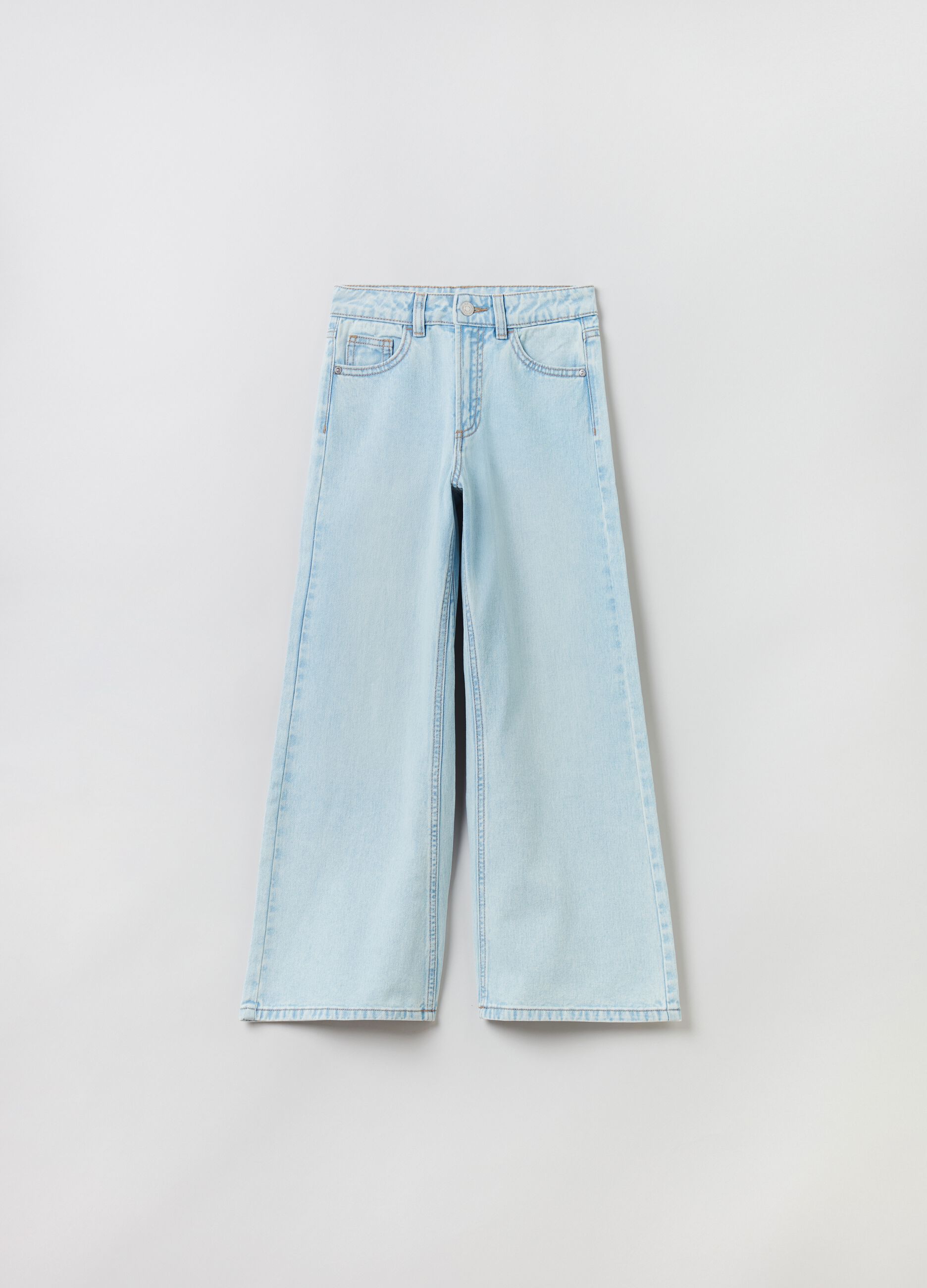 Wide-leg jeans with five pockets_0