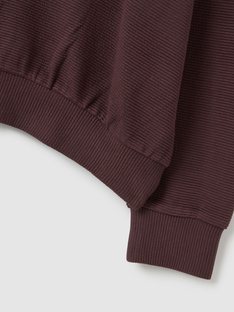 Brown regular fit sweatshirt_5