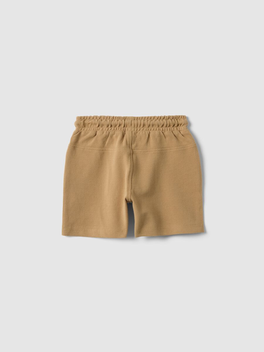 Jungen Regular Fit Beige Reine Baumwollshorts_1