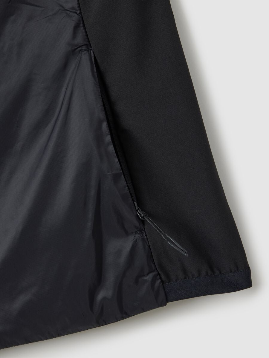 Black Sleeveless Padded Jacket Regular Fit_5