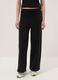 Black Pure Cotton Baggy Jogger Trousers_1