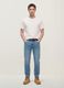 Light blue stretch cotton denim jeans, regular fit_0
