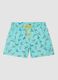 Blue swimsuit with Snoopy surf prints_4