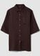Brown pure linen beach cover-up_5