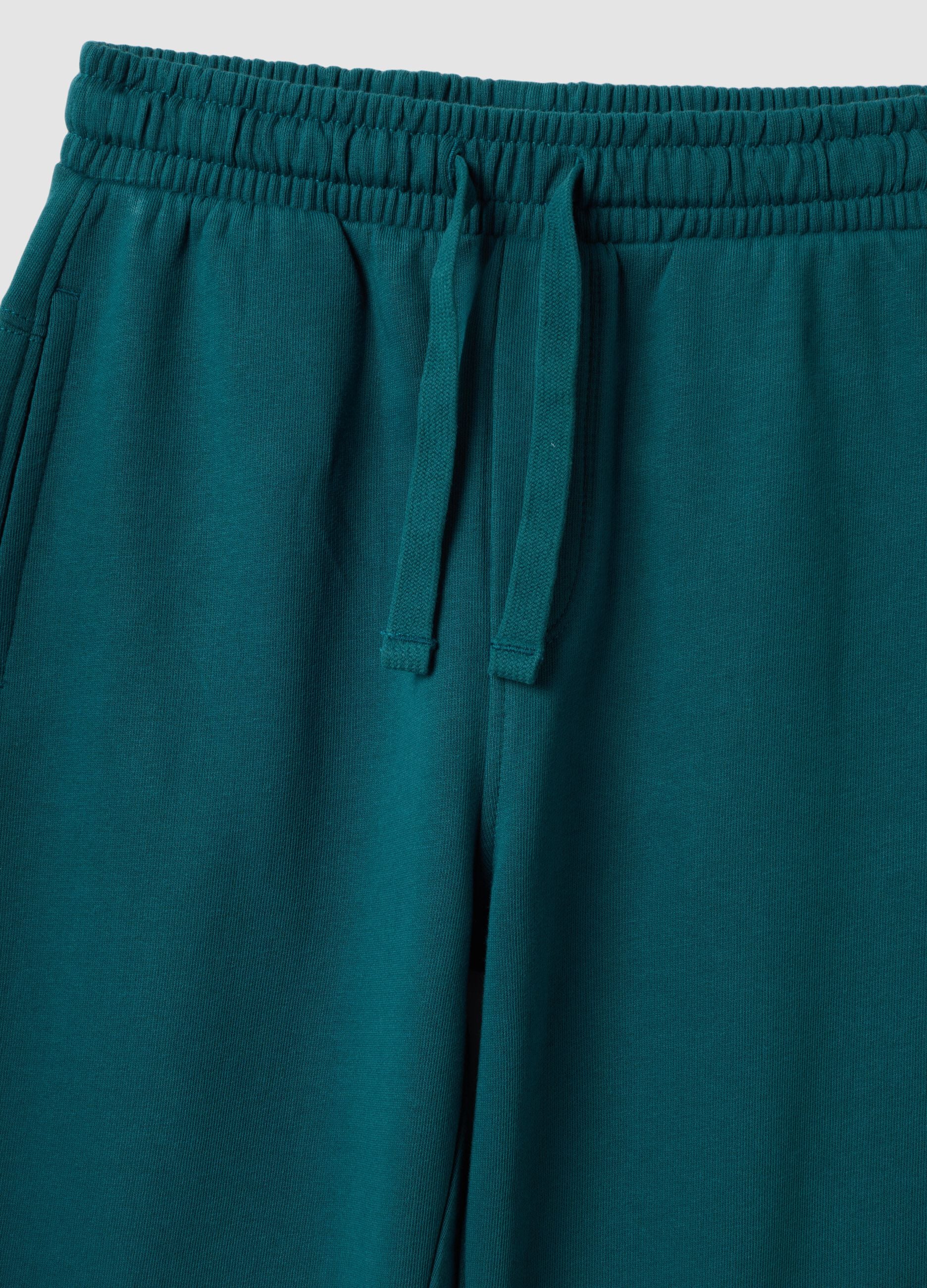 Blaue Jogginghose aus reiner Baumwolle