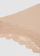Beige Brazilian briefs in stretch microfibre with lace_5
