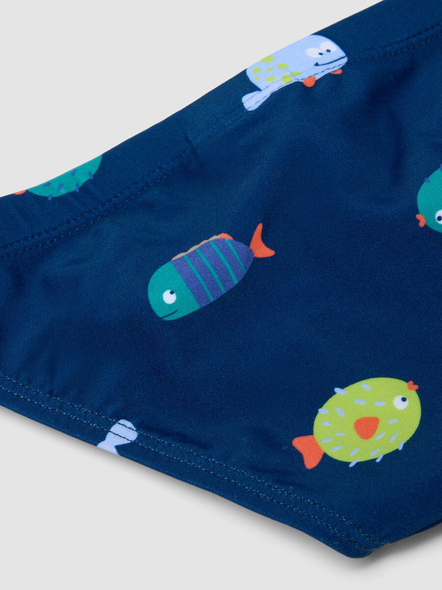 Blue stretch swim briefs_3