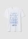 Wei&szlig;es T-Shirt aus reiner Baumwolle mit Print, Regular Fit_4