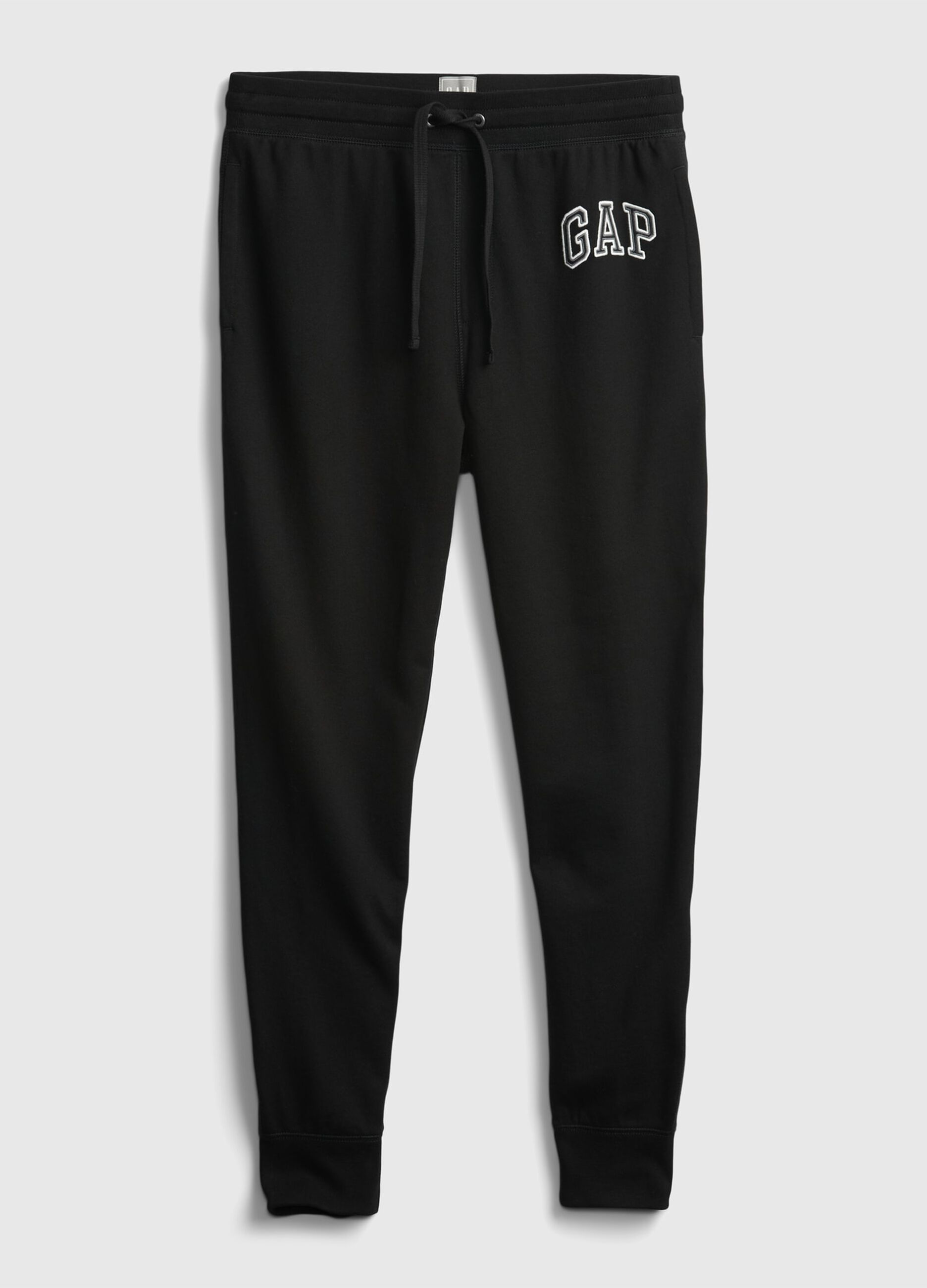 Fleece joggers with logo embroidery