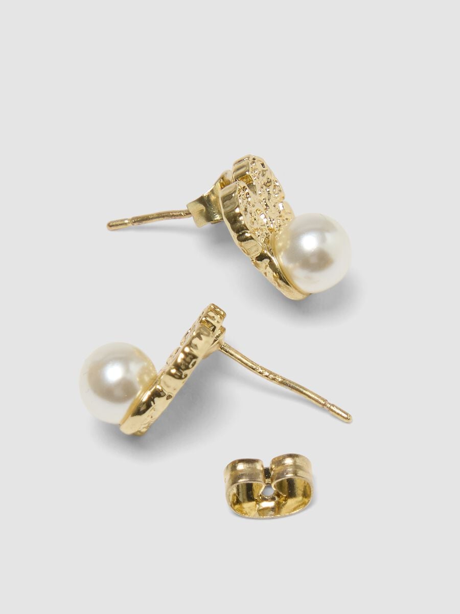 Gold-tone heart stud earrings_2