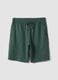 Green cotton-blend regular-fit pyjama shorts_0