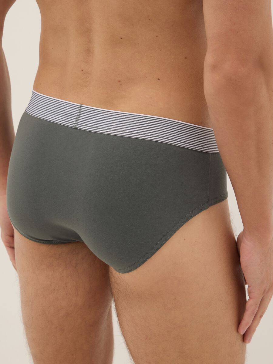 Multicolour regular fit stretch cotton tripack briefs_2