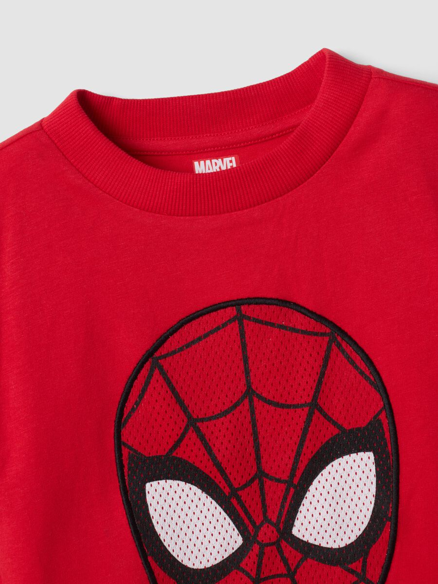 T-shirt rossa in puro cotone con stampa MARVEL Spider-Man_2