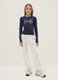 Girls' White Pure Cotton Jogger Trousers Regular Fit_0