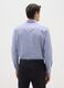 Blaues Regular Fit Hemd aus Baumwollmischung_1