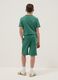 Boys&rsquo; green pure cotton shorts, relaxed fit_1