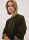 Green stretch crew-neck top_0