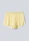 Gelbe, sportliche Plissee-Shorts ALTAVIA COURT aus elastischem Material mit herausnehmbarem Innenshort_6