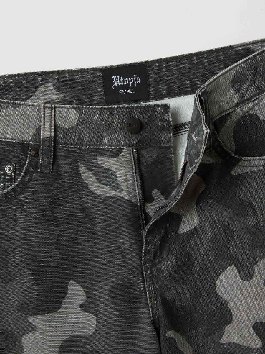 Wide Leg Denim Dark Camo_2